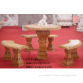Garden Marble Table and Benches (STB-076)